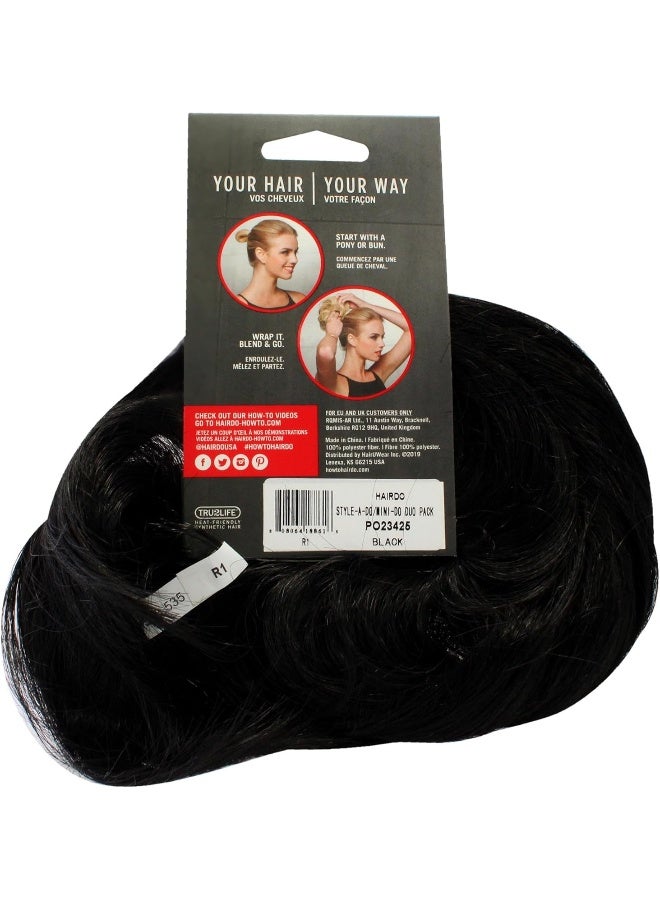 hairdo حزمة ستايل-أ-دو و ميني-دو - R1 أسود - Image 3