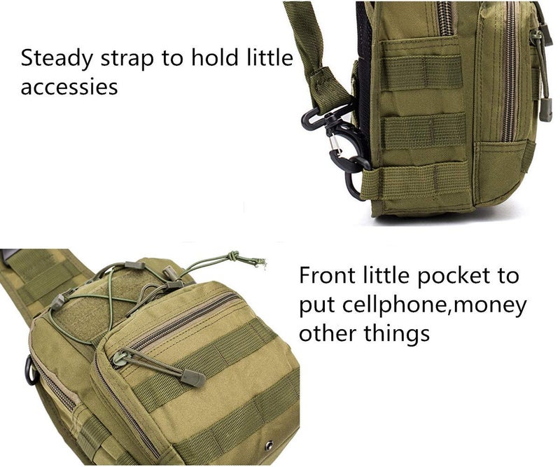Esbuy Tactical Backpack Outdoor Shoulder Bag Satchel Sling Chest Packs Daypacks - Image 2