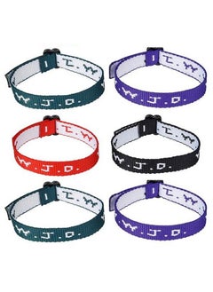 ArtCreativity W.W.J.D. Webbing Bracelets Pack Of 24 What Would Jesus Do Wrist Band Universal Size Wwjd Bands Four Assorted Colors Religious Party Favors For Boys And Girls  - Image 4