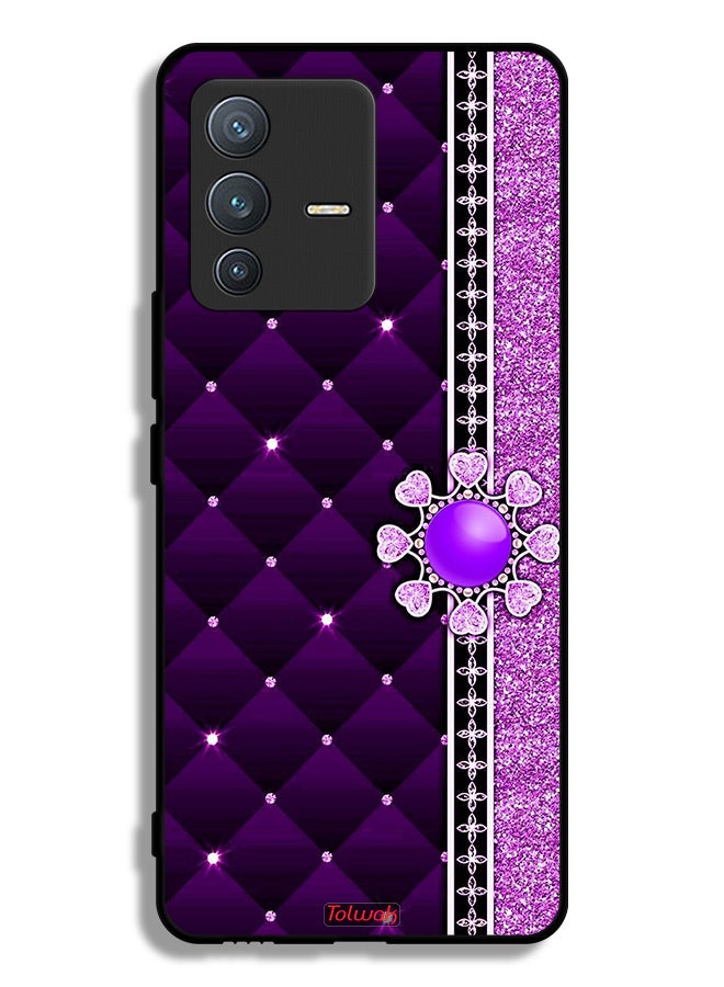 Tolwak Vivo V23 Pro 5G Protective Case Cover Glitter Hearts - Image 1