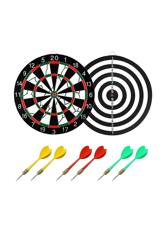 NIBEMINENT Professional Double Sided Dart Board Game Set - Image 1