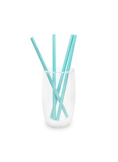 BRIGHTLY LABS Set of 4 Stainless Steel Reusable Straws with Cleaning Brush - Eco-Friendly Metal Drinking Straws Set for Sipping and Savoring Your Favorite Beverages  - Image 2