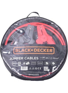 BLACK+DECKER Black+Decker Car Jumper Cables 3m Length with Insulated Clamps  - Image 2