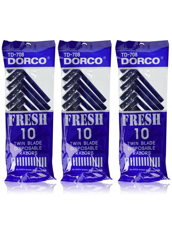 DORCO Fresh Twin Blade Disposable Razors (3 Packs) - Image 1