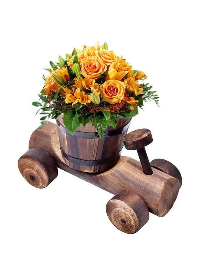 HOME TASTE Hometaste Car Succulent Plant Pots Wooden Flower Pot Succulent Plant Pot Garden Flowers Vase- Cute Car Planter For Plants Flower Cactus, Home Decor Gift (Style_1) 