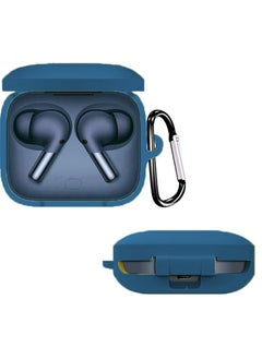 Generic Silicone Protective  Case for OnePlus Buds 3 with Keychain Cover (blue)  - Image 1