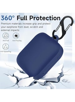 Generic Silicone Protective  Case for OnePlus Buds 3 with Keychain Cover (blue)  - Image 4