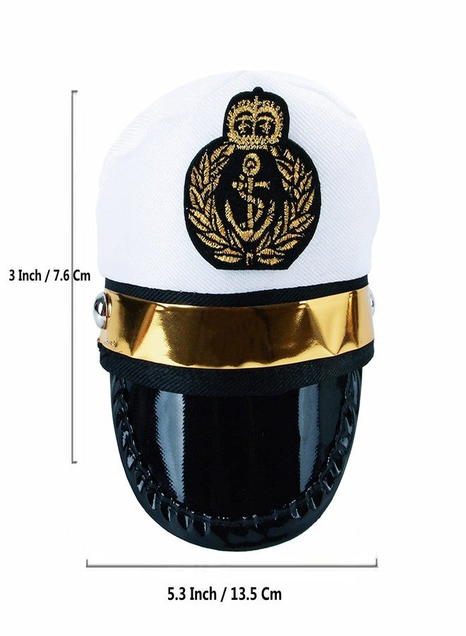 Soochat Pet Captain Hat Dog Sailor Hat Puppy Cat Sailor Outfit Halloween Cosplay Costume Hats - Image 2