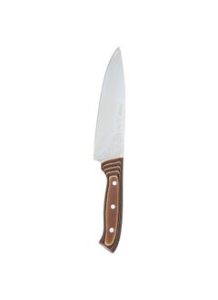 Steel Knife Size 19 Cm Wooden Handle Brown