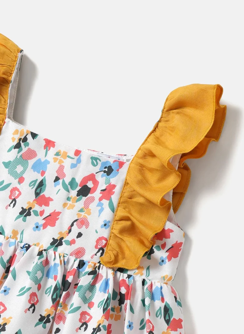 Nautinati  Nautinati Girls' Multicolour Ditsy Floral Dress for Women | Best Price UAE