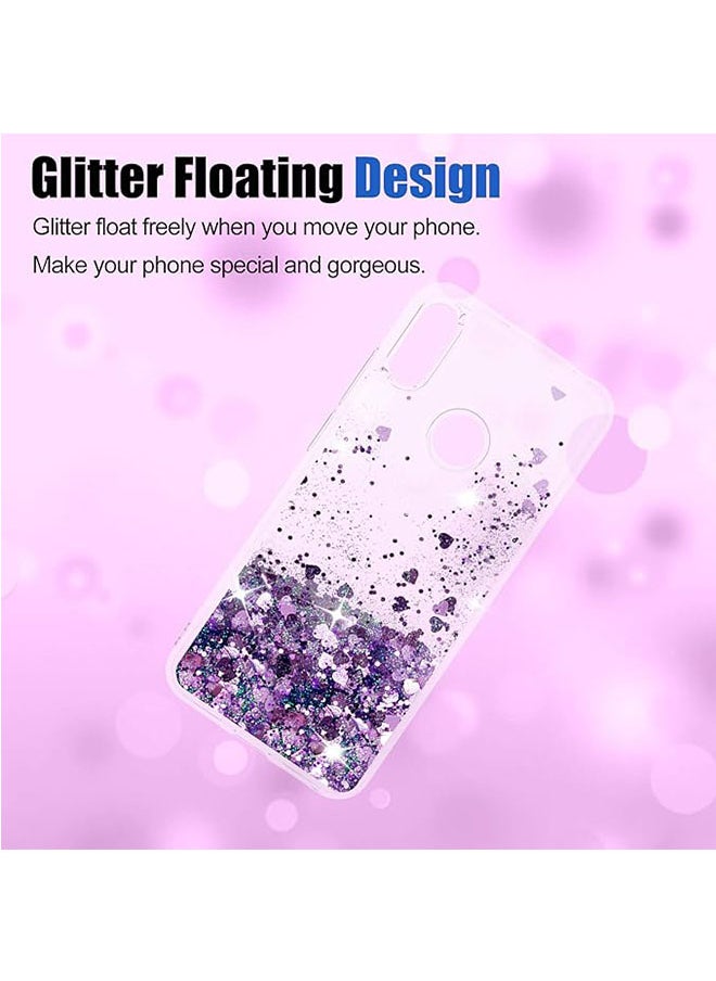 EYE CATCH Samsung Galaxy A24 Case For Women Girls Liquid Glitter Cover Sparkly Clear Shiny Bling Sparkle Phone Back Accessory Protection For Samsung Galaxy A24 Case Transparent  - Image 4