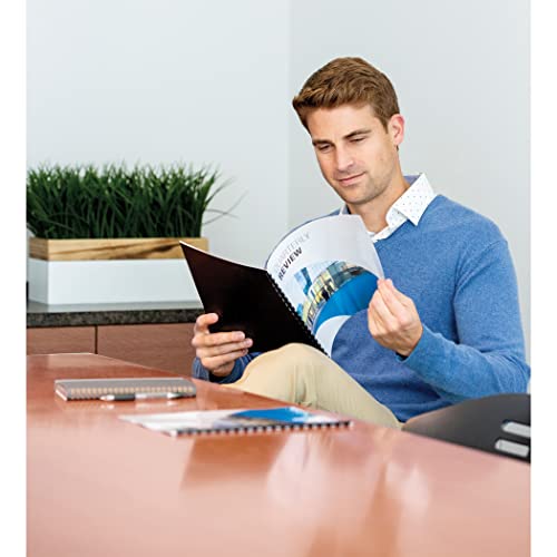 Fellowes 3/4-Inch Binding Covers Thermal, 10-Pack, Black (5256801) - Image 2