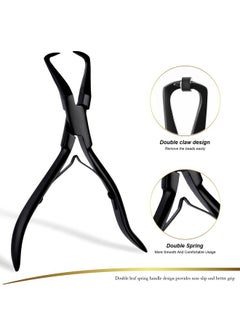 Ehdis Hair Extension Pliers Stainless Steel Hair Extension Tools Microlink Bead Remover Pliers For Hair Extensions Removal Micro Ring Beads Opener (Type2)  - Image 2