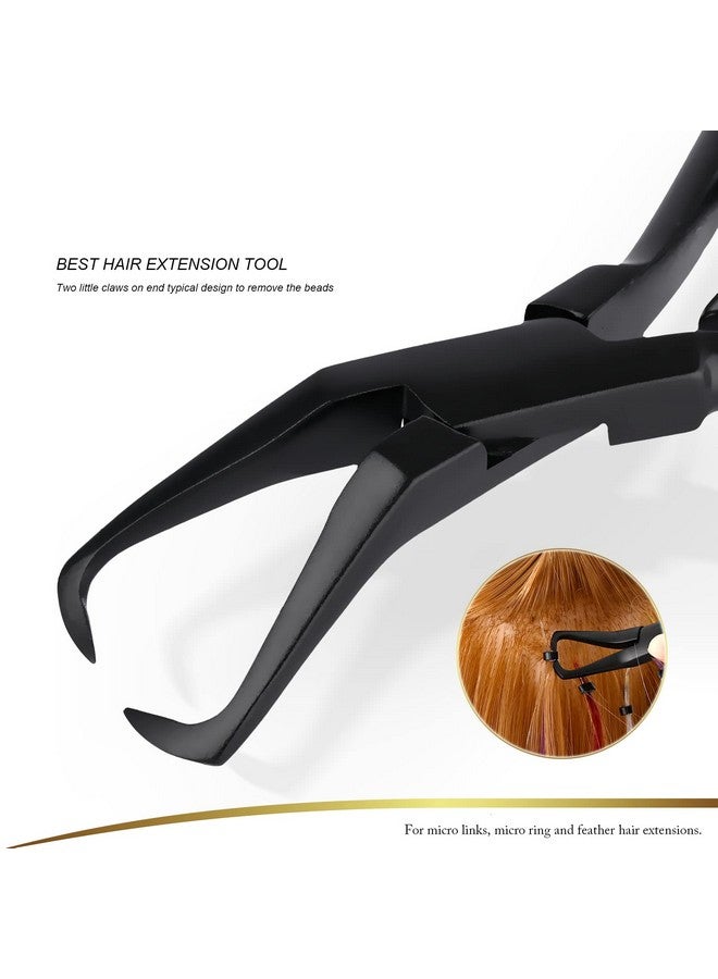 Ehdis Hair Extension Pliers Stainless Steel Hair Extension Tools Microlink Bead Remover Pliers For Hair Extensions Removal Micro Ring Beads Opener (Type2) - Image 5