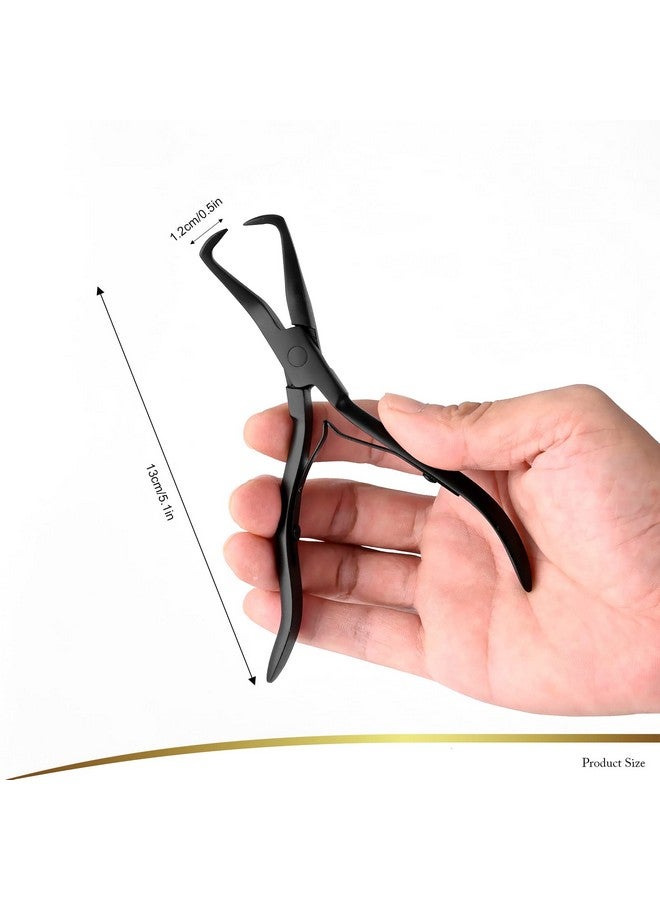 Ehdis Hair Extension Pliers Stainless Steel Hair Extension Tools Microlink Bead Remover Pliers For Hair Extensions Removal Micro Ring Beads Opener (Type2) - Image 4