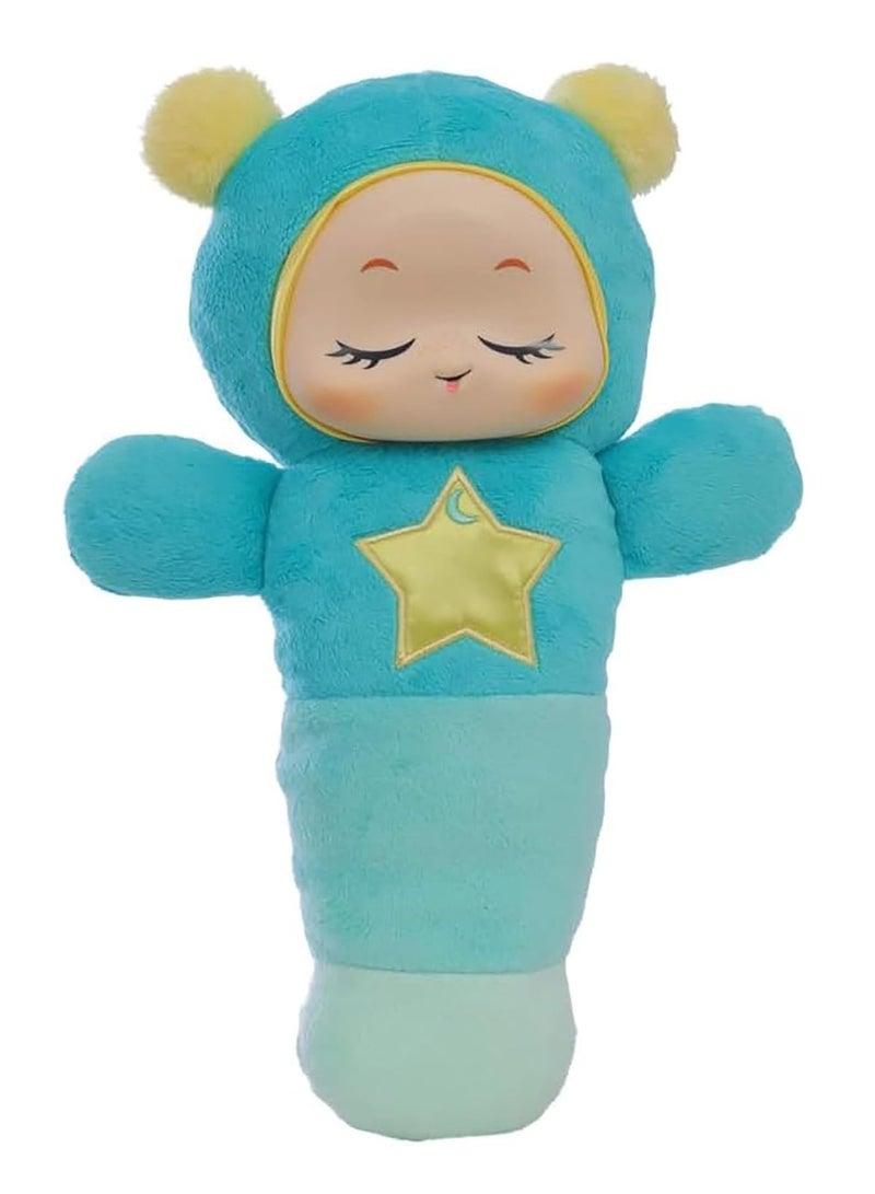 PLAYSKOOL Glo Worm Smart Sense Cry Sensor and Voice Recordable Soft Stuffed Soother Toy for Newborn, Baby, and Toddler - Image 1