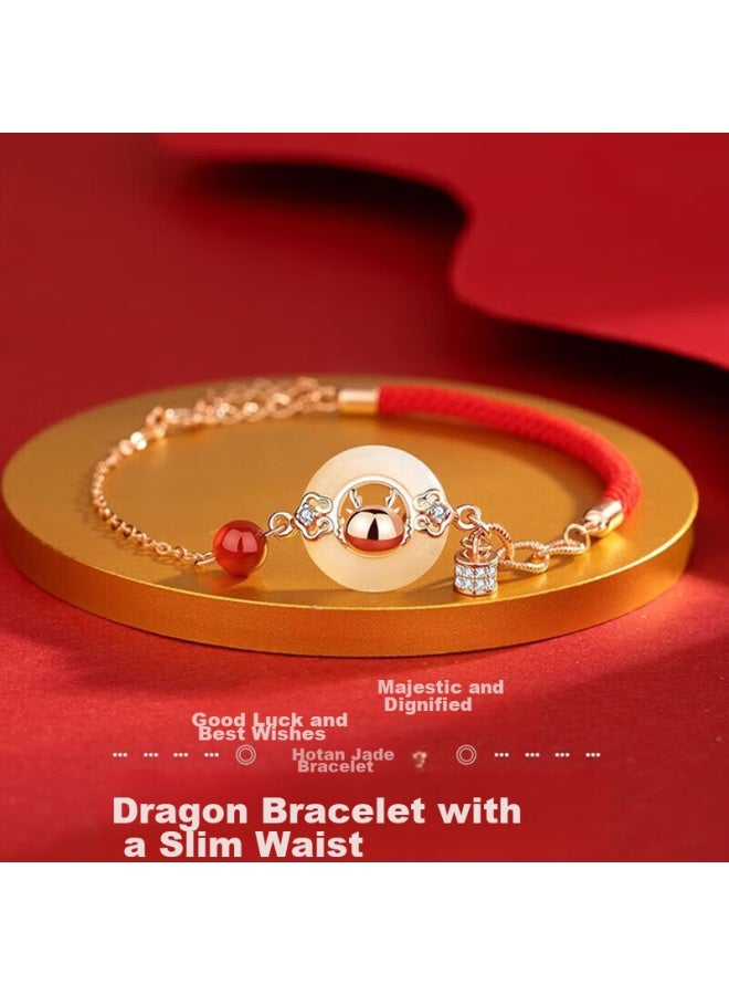 Manhe S925 Silver Slim Waist Bracelet For Women, New Style Beaded Bracelet elry, Birthday Gift For Wife Or Girlfriend - Image 1