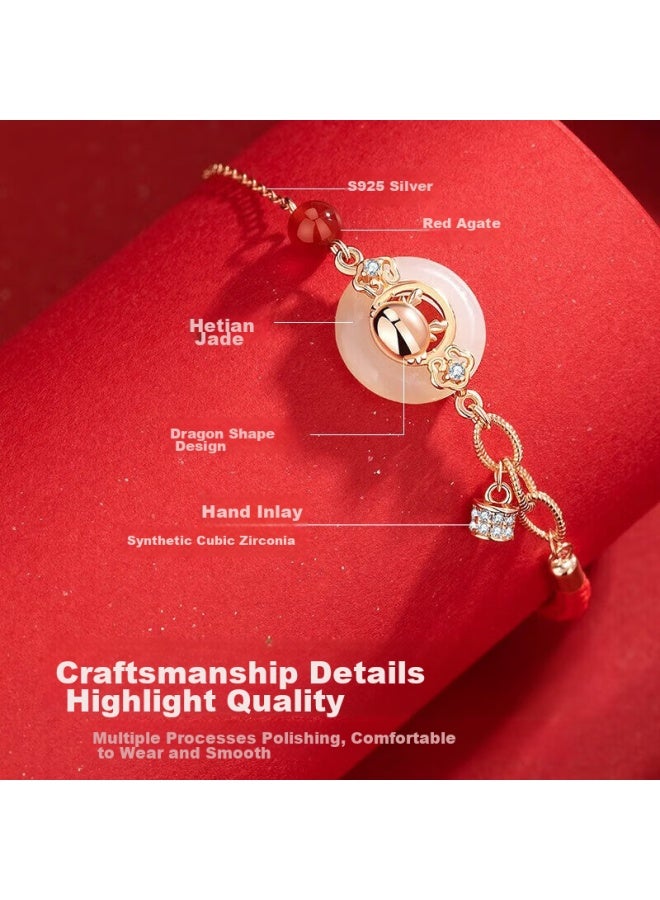 Manhe S925 Silver Slim Waist Bracelet For Women, New Style Beaded Bracelet elry, Birthday Gift For Wife Or Girlfriend - Image 2