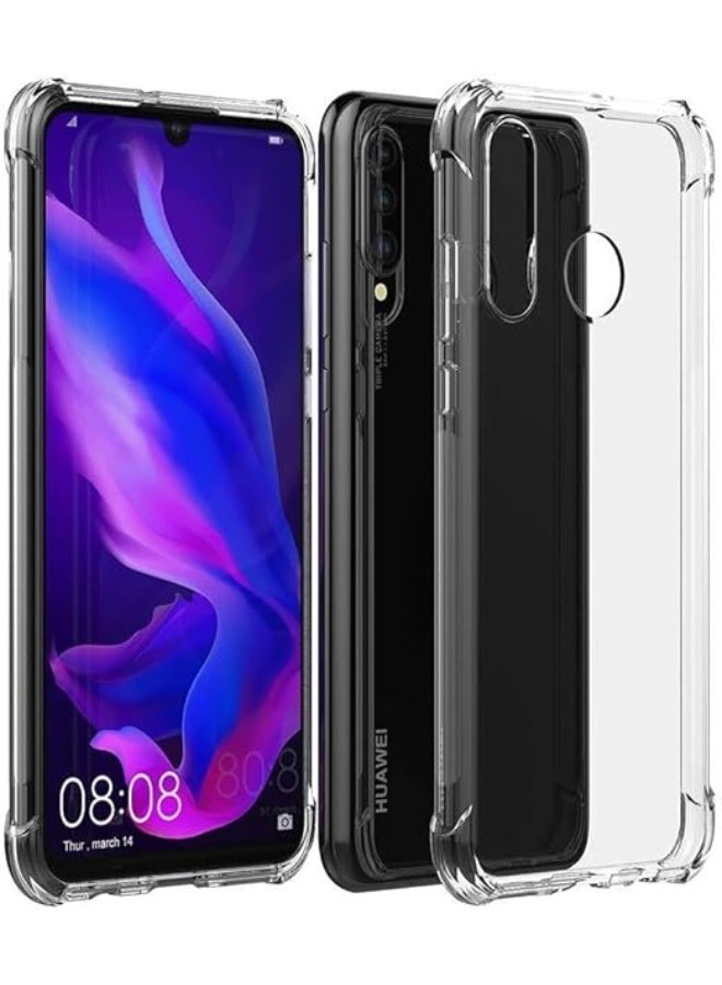 Case Compatible with Huawei P30 Lite Cover Transparent Anti Scratch Case Shock Absorbent TPU Protective Clear Back Cover with Corner Bumper Protection for Huawei P30 Lite Clear - Image 1