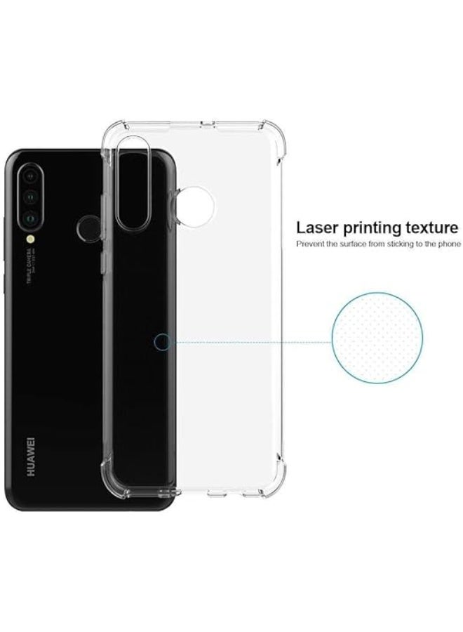 Case Compatible with Huawei P30 Lite Cover Transparent Anti Scratch Case Shock Absorbent TPU Protective Clear Back Cover with Corner Bumper Protection for Huawei P30 Lite Clear - Image 3