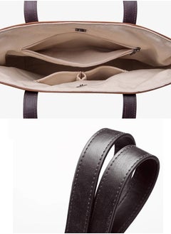 JML Original niche shoulder kraft paper tote bag large capacity female college students class commuting handbag  - Image 5