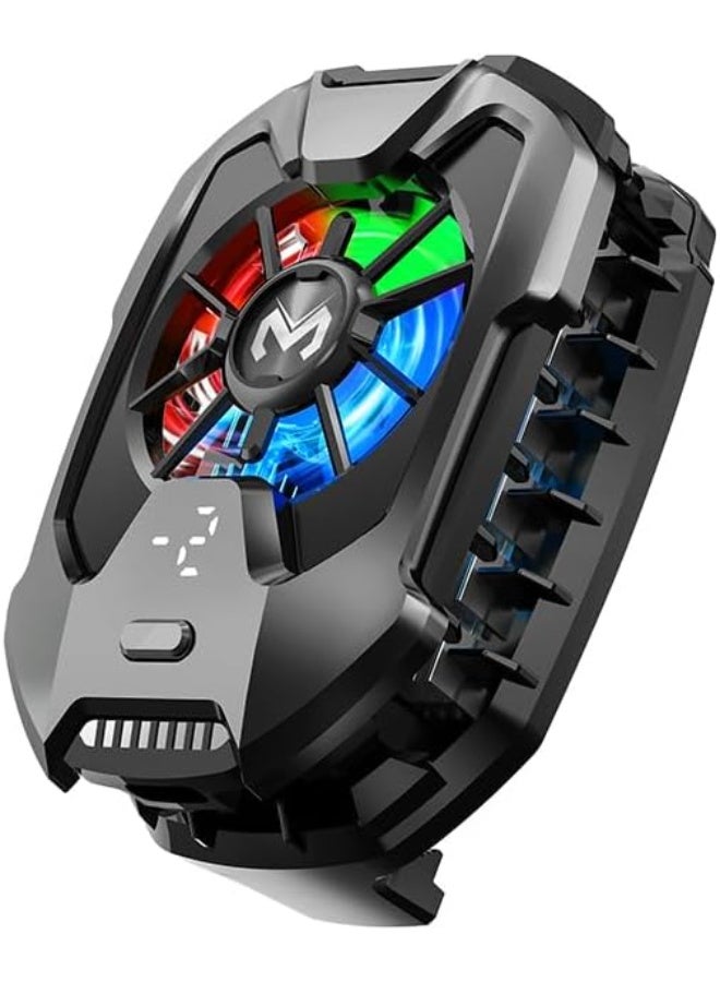 Cell Phone Cooler for Gaming,Live Streaming, Fan 25W Mobile for 2.36-3.4 inches  , Cellphone Radiator (Black) - Image 1