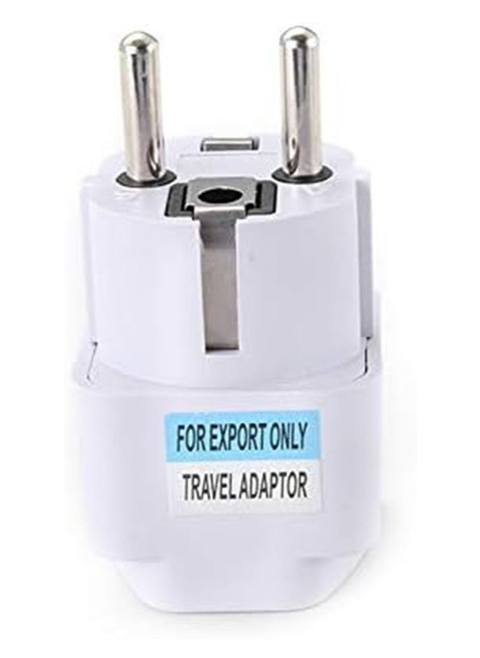Generic - 3-Pack Universal Travel Power Adapter - USA to Europe (EU) 2-Pin Plug Adapters for Norway, Korea, Spain, Greece, Russia, Iceland - Image 1