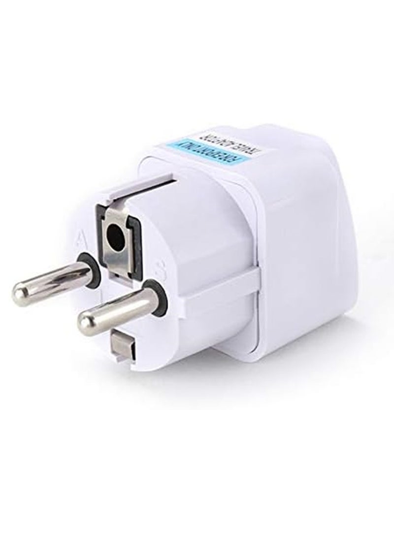 Generic - 3-Pack Universal Travel Power Adapter - USA to Europe (EU) 2-Pin Plug Adapters for Norway, Korea, Spain, Greece, Russia, Iceland - Image 1
