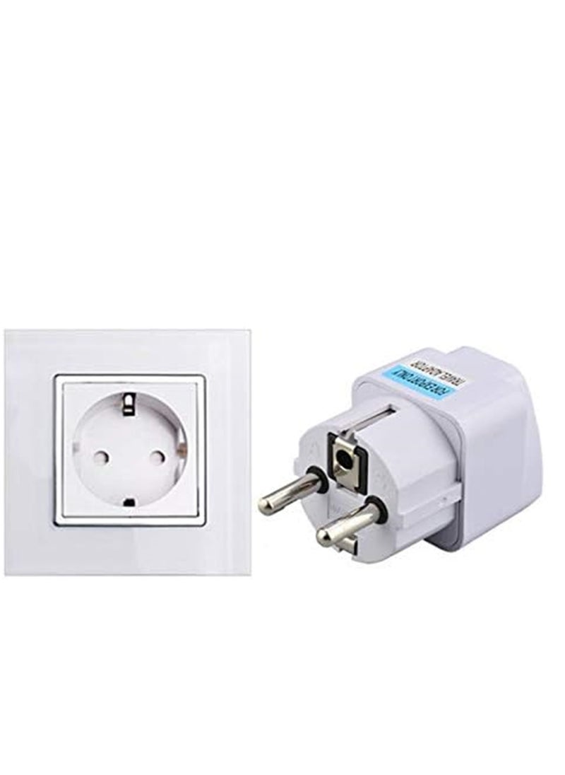Generic - 3-Pack Universal Travel Power Adapter - USA to Europe (EU) 2-Pin Plug Adapters for Norway, Korea, Spain, Greece, Russia, Iceland - Image 1