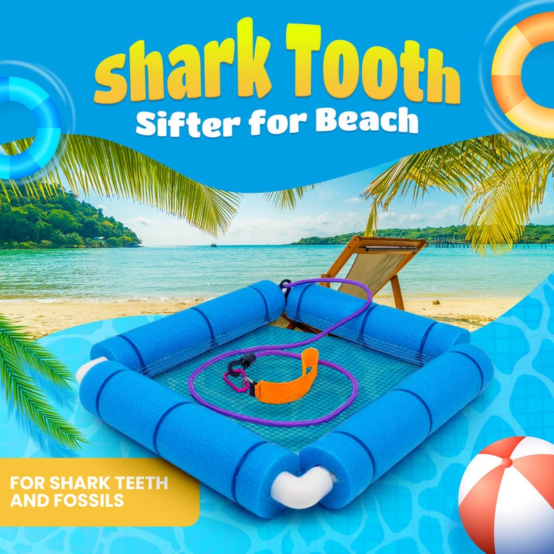 RELODECOR Beachcombing Shark Tooth Sifter â€“ Lightweight Sand Sifter for the Beach with Comfortable Grip & Wrist Strap, Durable Shark Tooth Sifters and Shelling Tools for Beach Fossil & Shell Hunting - Image 4
