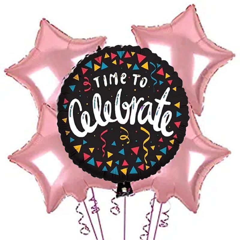 SOI DINIPROPZ Bachelorette Party Decorations Set- 5PCS Star Rose Gold Balloons | Bride To Be Decorations Set Combo | Bridal Shower Accessories - Image 4
