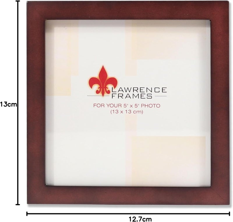 Lawrence Frames 755955 Espresso Wood Picture Frame in Dark Walnut, 5x5 - Image 5