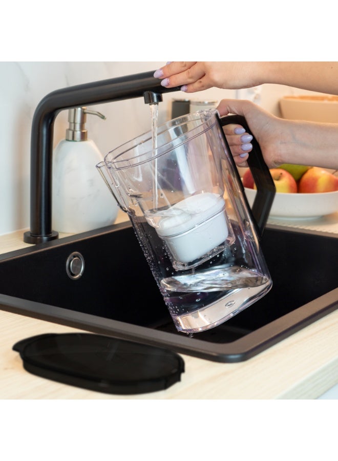 إبريق فلترة مياه ويسبر دي3 سليم أكوا ماكس سعة 2.7 لتر – أسود - Image 4