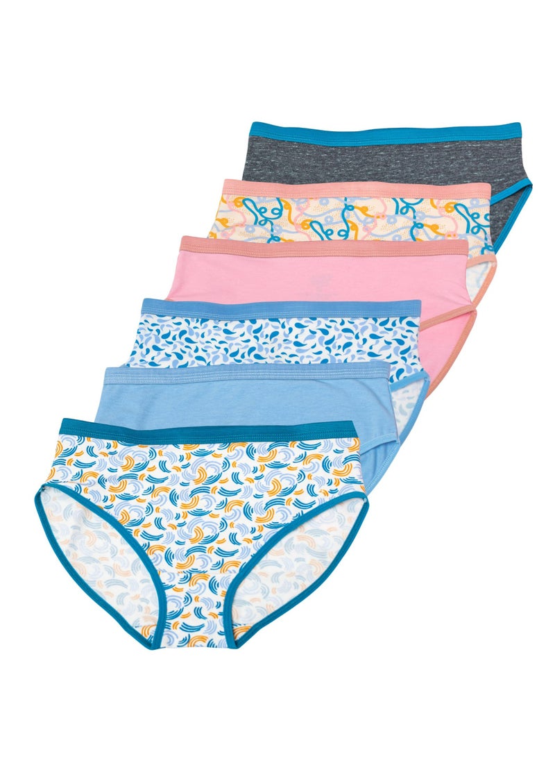 COLORS - Pack of 6 Brief Panties Extra for Women - Image 1