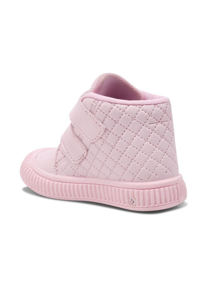 KATS Unisex Kids Mid-Top Sneakers with Velcro Closure in Pink - Image 4