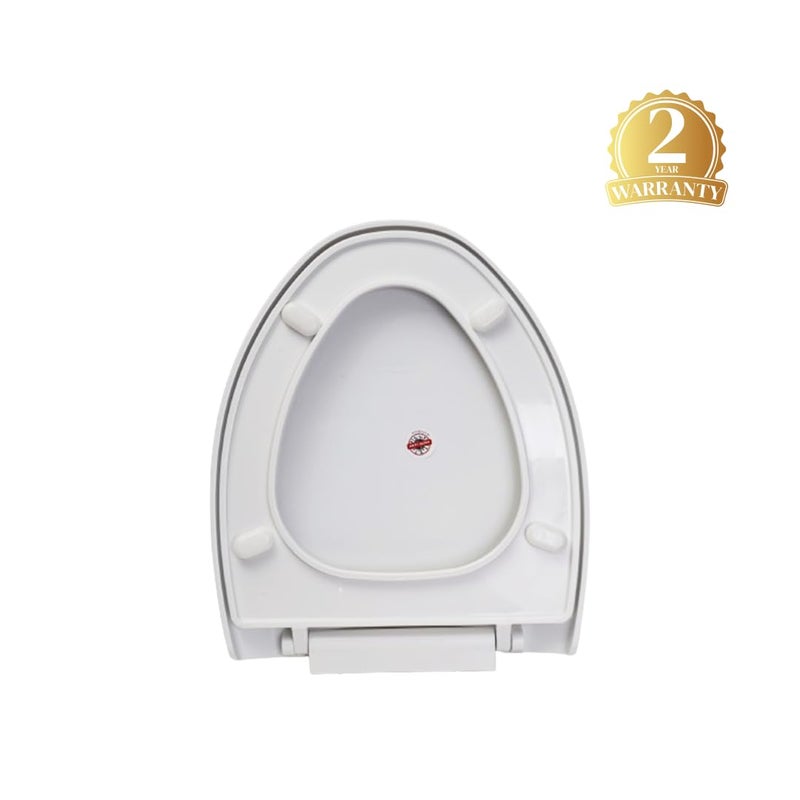 Parryware Parryware Casa Soft Close Seat Cover E83001C with Adjustable Hinges Ecofriendly Material with Superior Finish Round Shape Ultra White Colour Commode Seat Cover Antibacterial Technology - Image 4