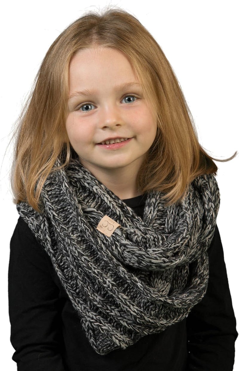 Funky Junque Kids Winter Scarf – Toddler Girl Neck Warmer, Baby Infinity Scarf, Warm Balaclava for Kids, Soft Girls Scarves - Image 2