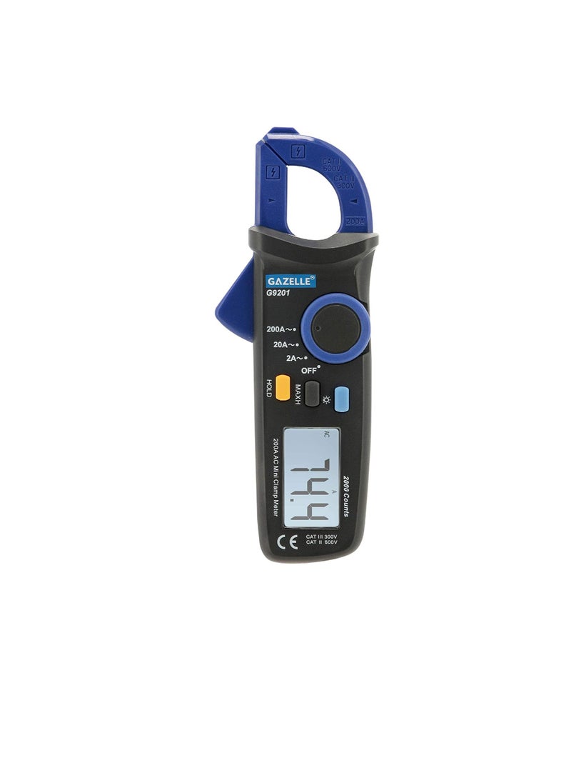 Gazelle Gazelle G9201, 200A AC Mini Clamp Meter  - Image 1