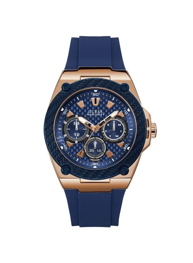 GUESS Men's Smooth Silicone Strap Watch W1049G2 - Image 1