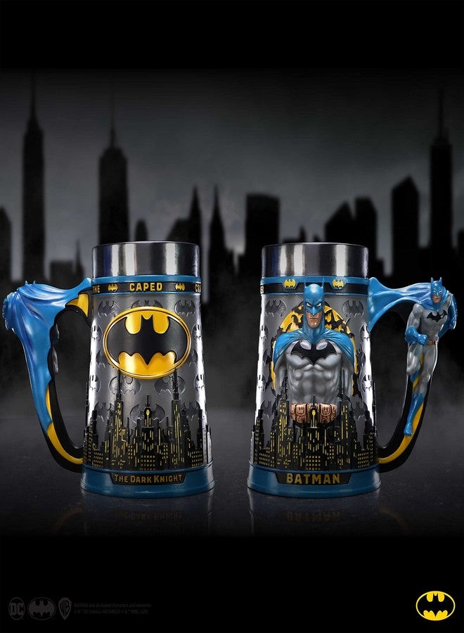 Nemesis Now DC Comics Merchandise Tankard, Hand-Painted Resin Beer Mug with Removable Insert, 15.5cm - Batman The Caped Crusader - Image 2
