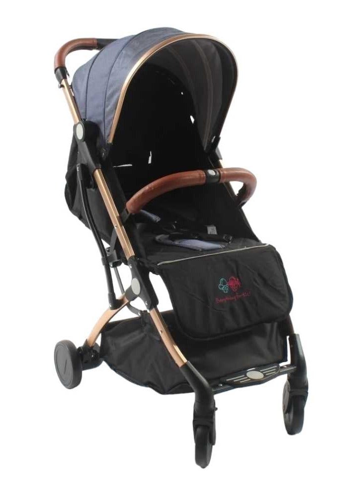 إفريثينج فور كيدز عربية أطفال للسفر بإطار من الألومنيوم الخفيف قابلة للطي لمدة ثانية واحدة مع عربة يدوية مثالية لمقصورة الطائرة - Image 1