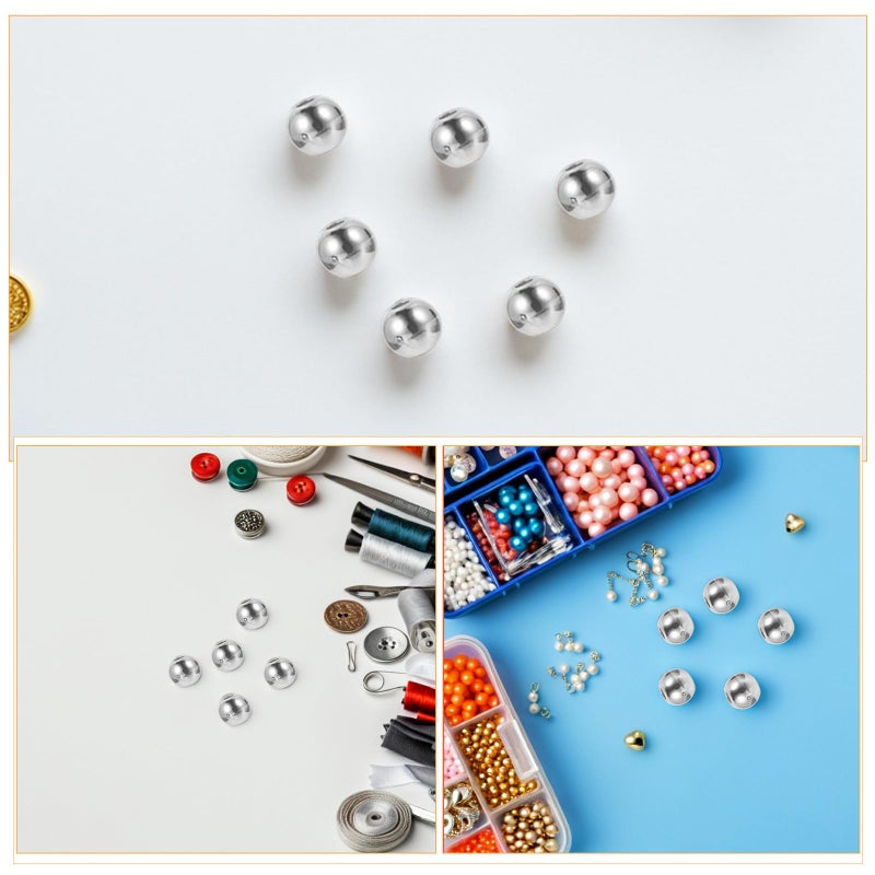 Smooth Copper Hollow Round Spacer Beads 4mm 300pcs for Jewelry Making DIY Crafts - Image 4