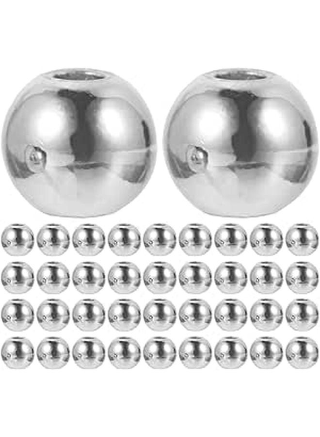 Smooth Copper Hollow Round Spacer Beads 4mm 300pcs for Jewelry Making DIY Crafts - Image 1