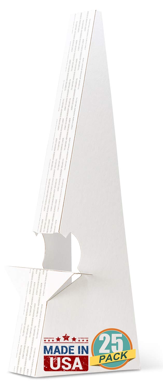 ظهر حامل الكرتون ذاتي اللصق من لاينكو 15 بوصة 25 عبوة للصور والكتيبات والملصقات والفنون والحرف البيضاء مصنوعة في الولايات المتحدة الأمريكية