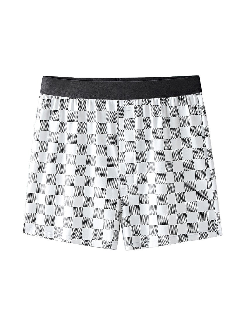 Generic - Mens Modal Cotton Alo Pants Casual Sleep Shorts Blue - Image 1