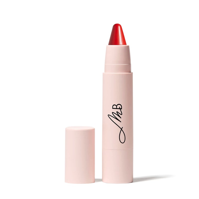 Monika Blunder Beauty Monika Blunder Beauty - Kissen Lush Lipstick Crayon - Charlotte (Coral Red) Clean Beauty, Cruelty-Free, Vegan