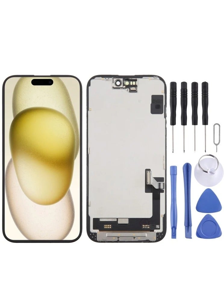 زد واي شاشة عرض LCD بديلة لجوال ايفون 15 ، شاشة LCD مقاس 6.1 انش لجوال ايفون 15 ، مع مجموعة اصلاح محول رقمي - Image 1