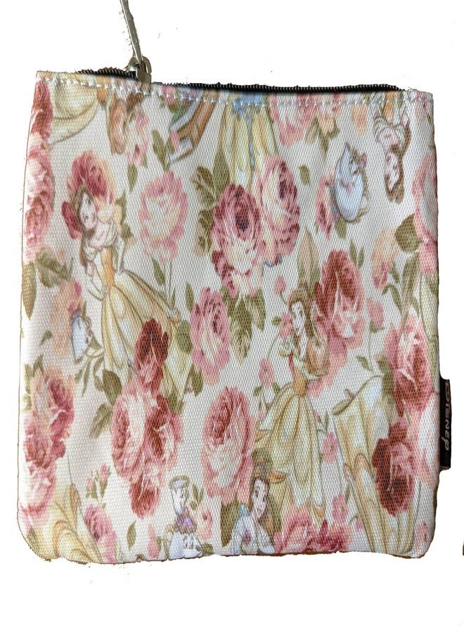 Loungefly Belle Character Floral AOP Cosmetic Pouch - Image 5