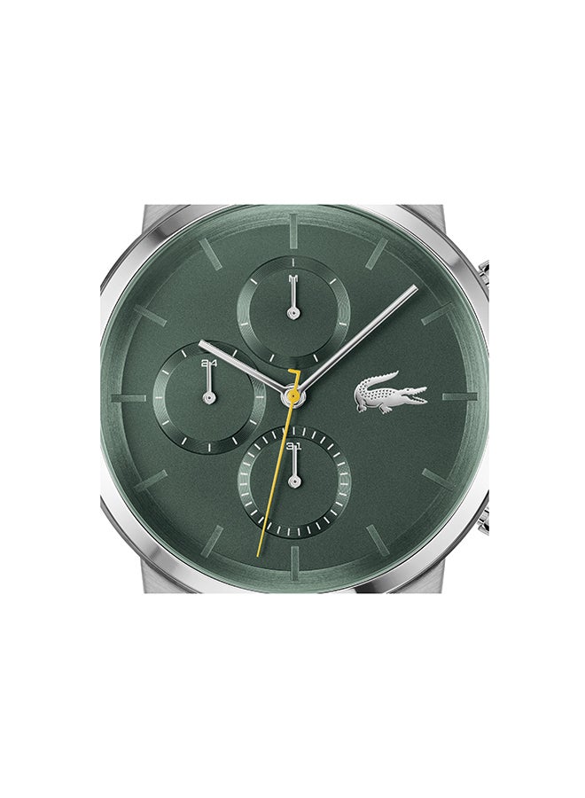 LACOSTE ROUND ANALOG MEN'S GREEN CASE WATCH - 2011410 - Image 4