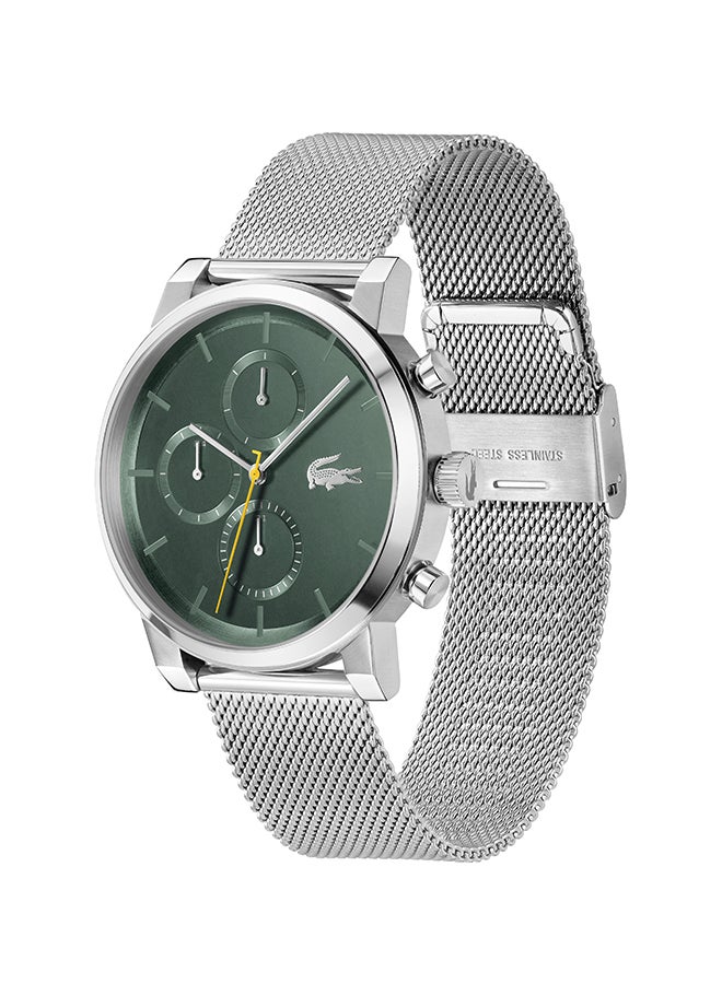 LACOSTE ROUND ANALOG MEN'S GREEN CASE WATCH - 2011410 - Image 3